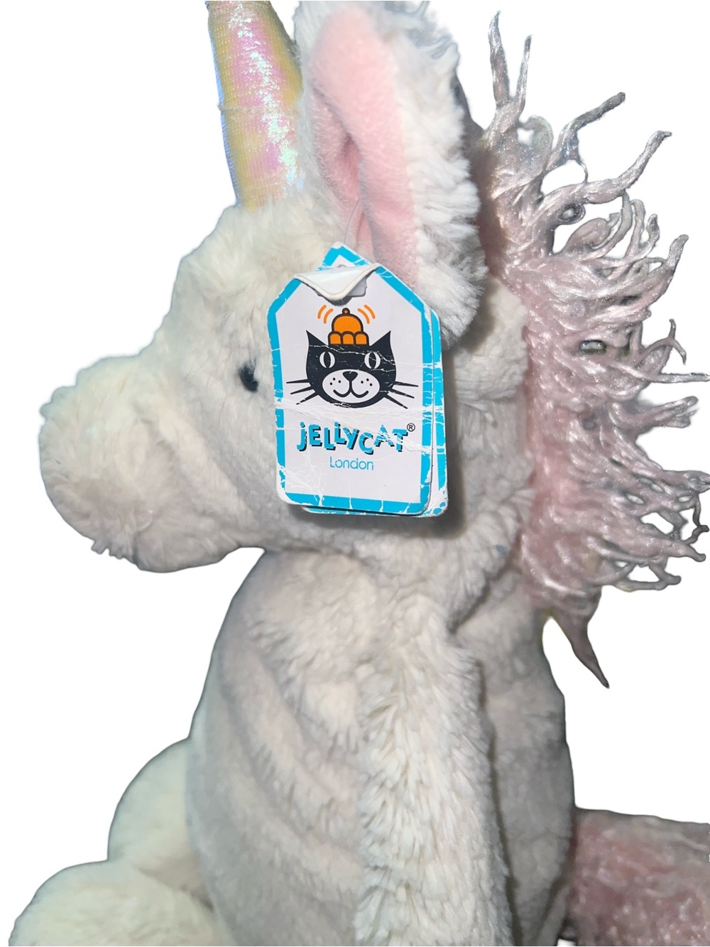 Jellycat London Bashful unicorn Plush Animal 15" Retired - Picture 3 of 4